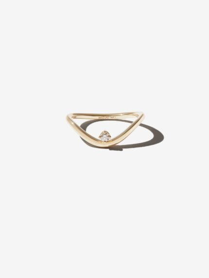 Personalized Gold Ring for Women, Elegant Minimalist Design, High-End Luxury Jewelry Gift